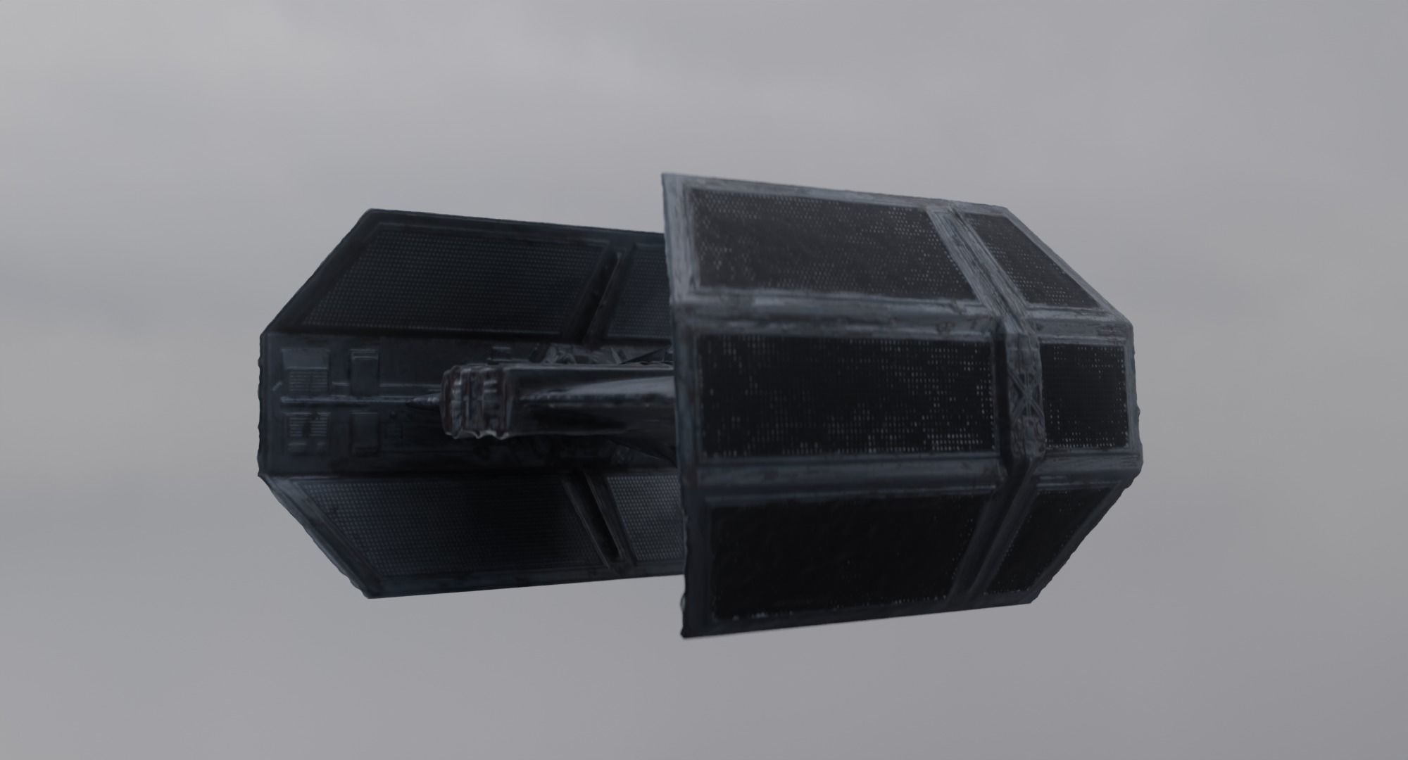 Darth Vader Tie Fighter - Star Wars Low-poly 3D model_10