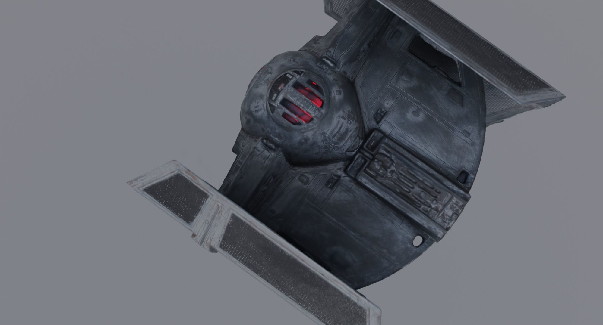 Darth Vader Tie Fighter - Star Wars Low-poly 3D model_15