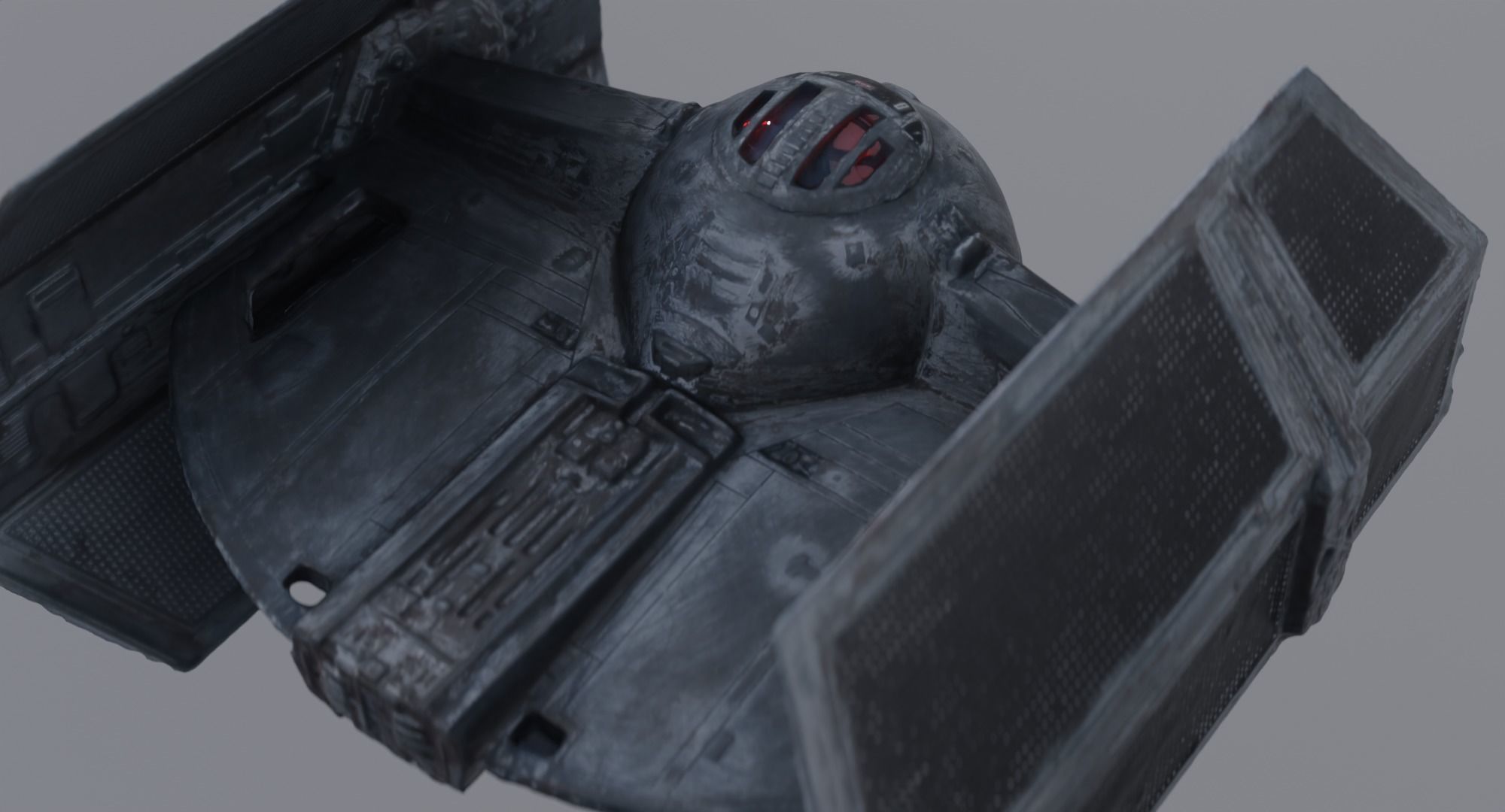 Darth Vader Tie Fighter - Star Wars Low-poly 3D model_14