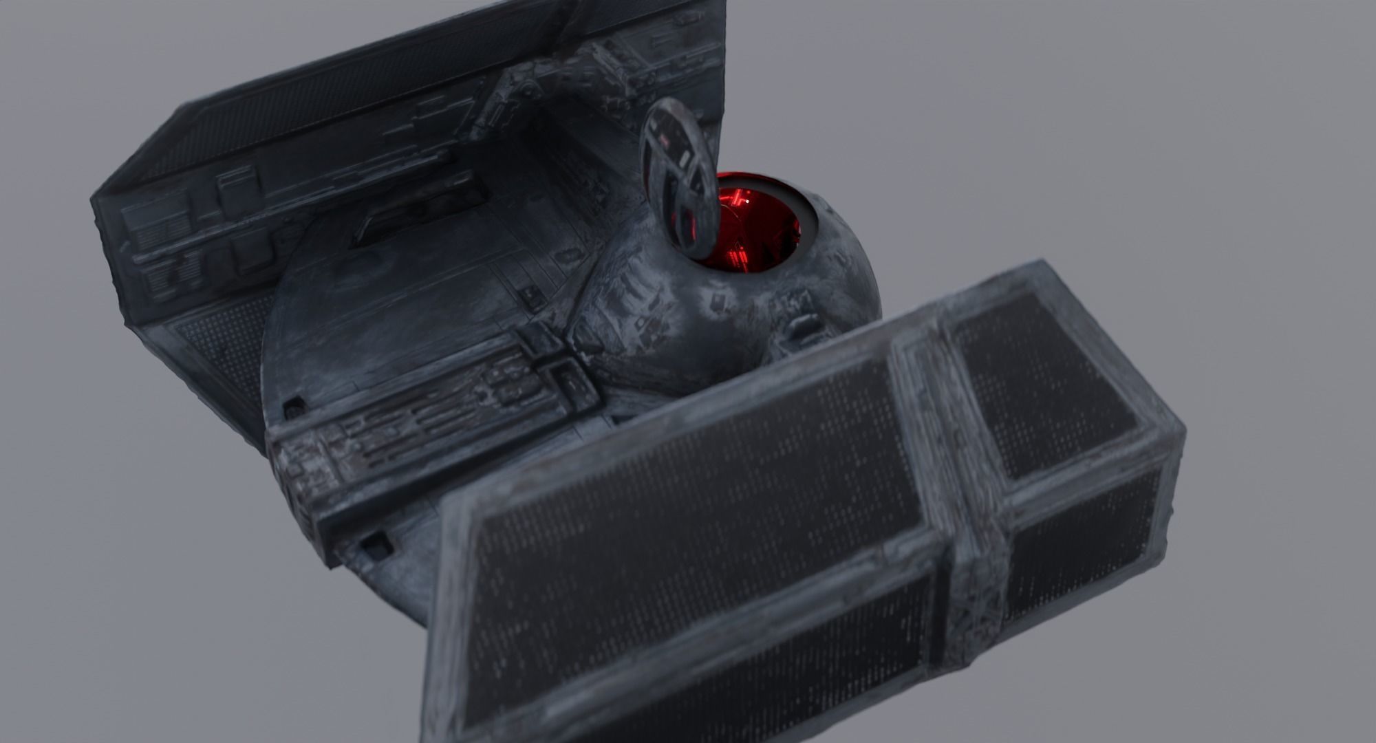Darth Vader Tie Fighter - Star Wars Low-poly 3D model_18