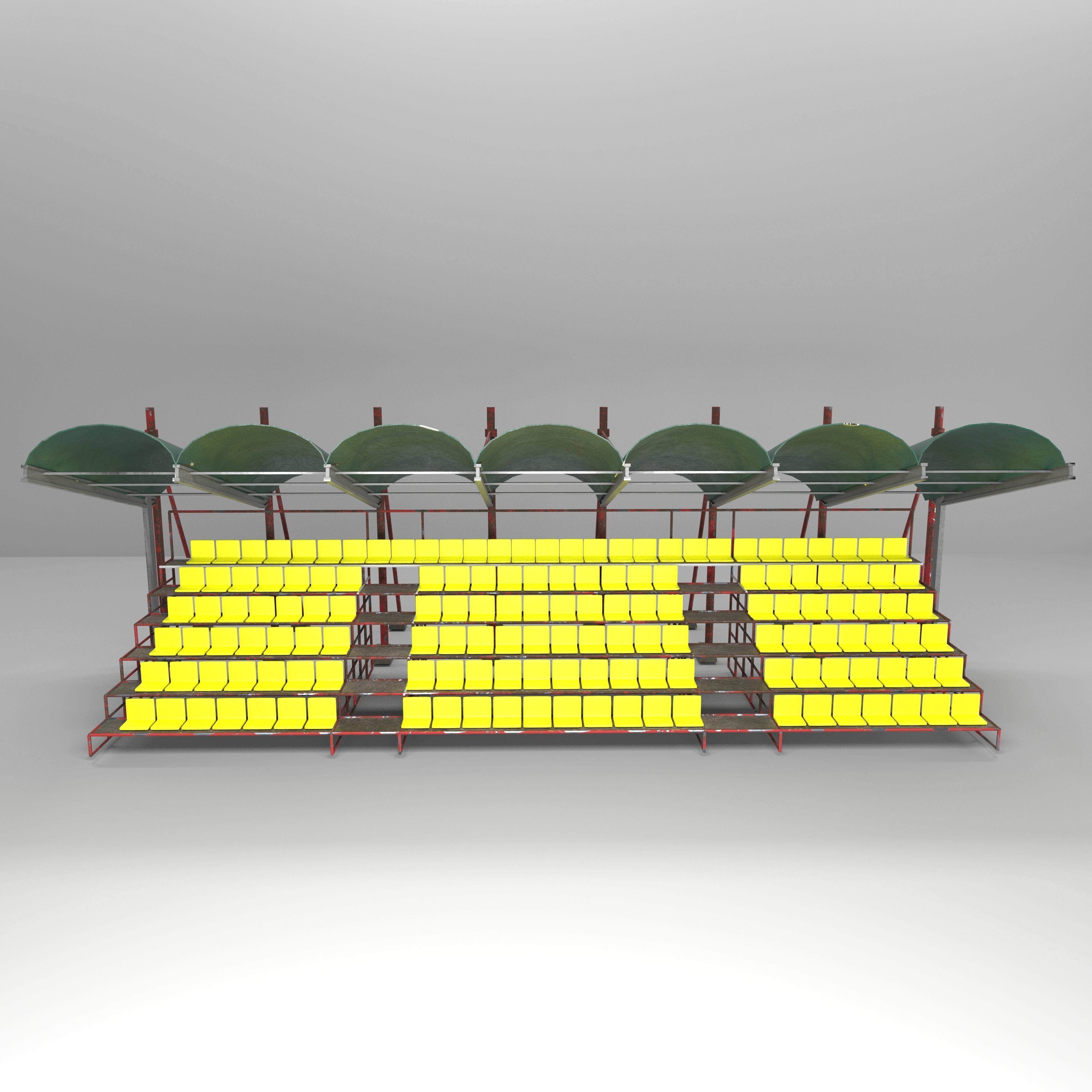 3D model stadium seating tribune VR / AR / low-poly | CGTrader
