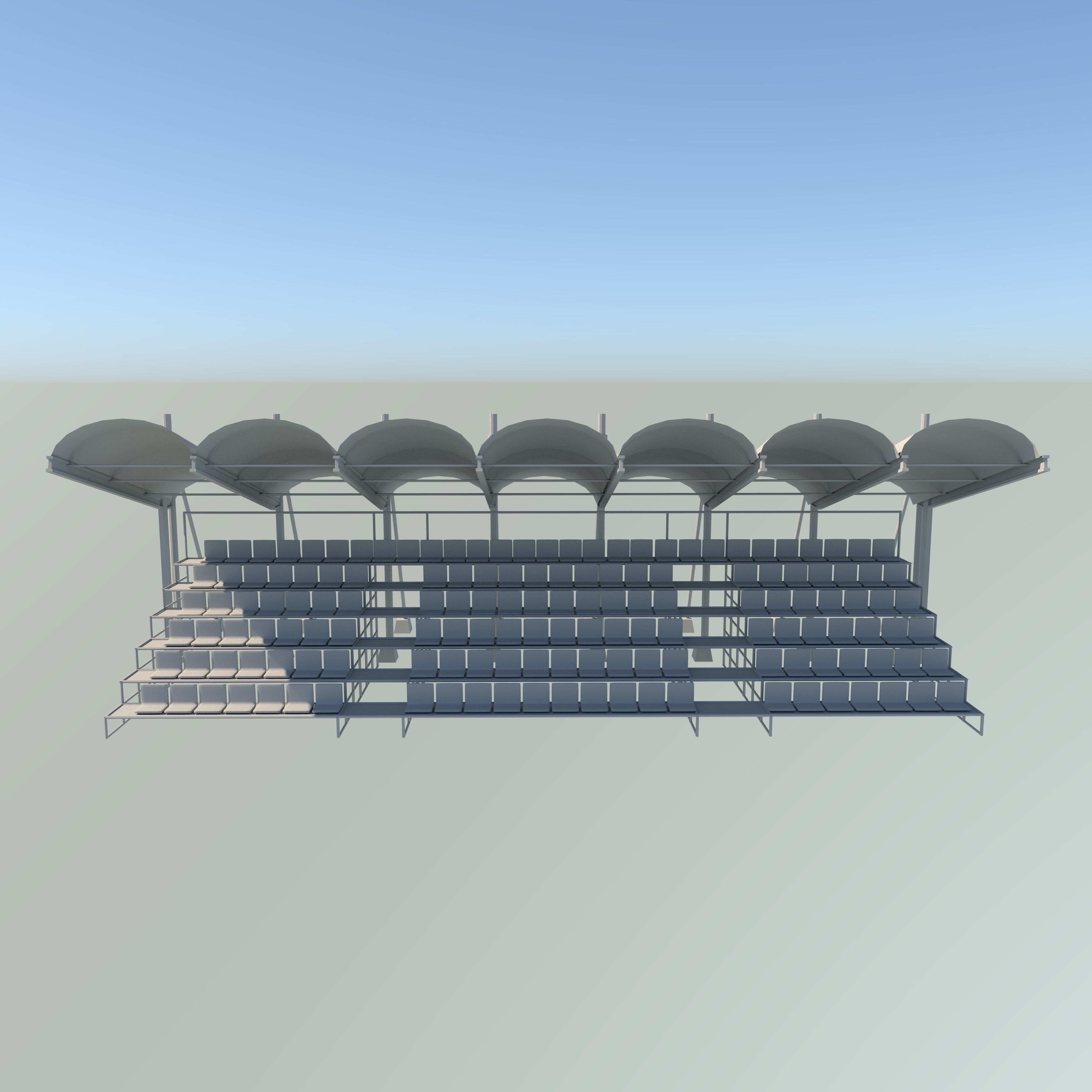 3D model stadium seating tribune VR / AR / low-poly | CGTrader