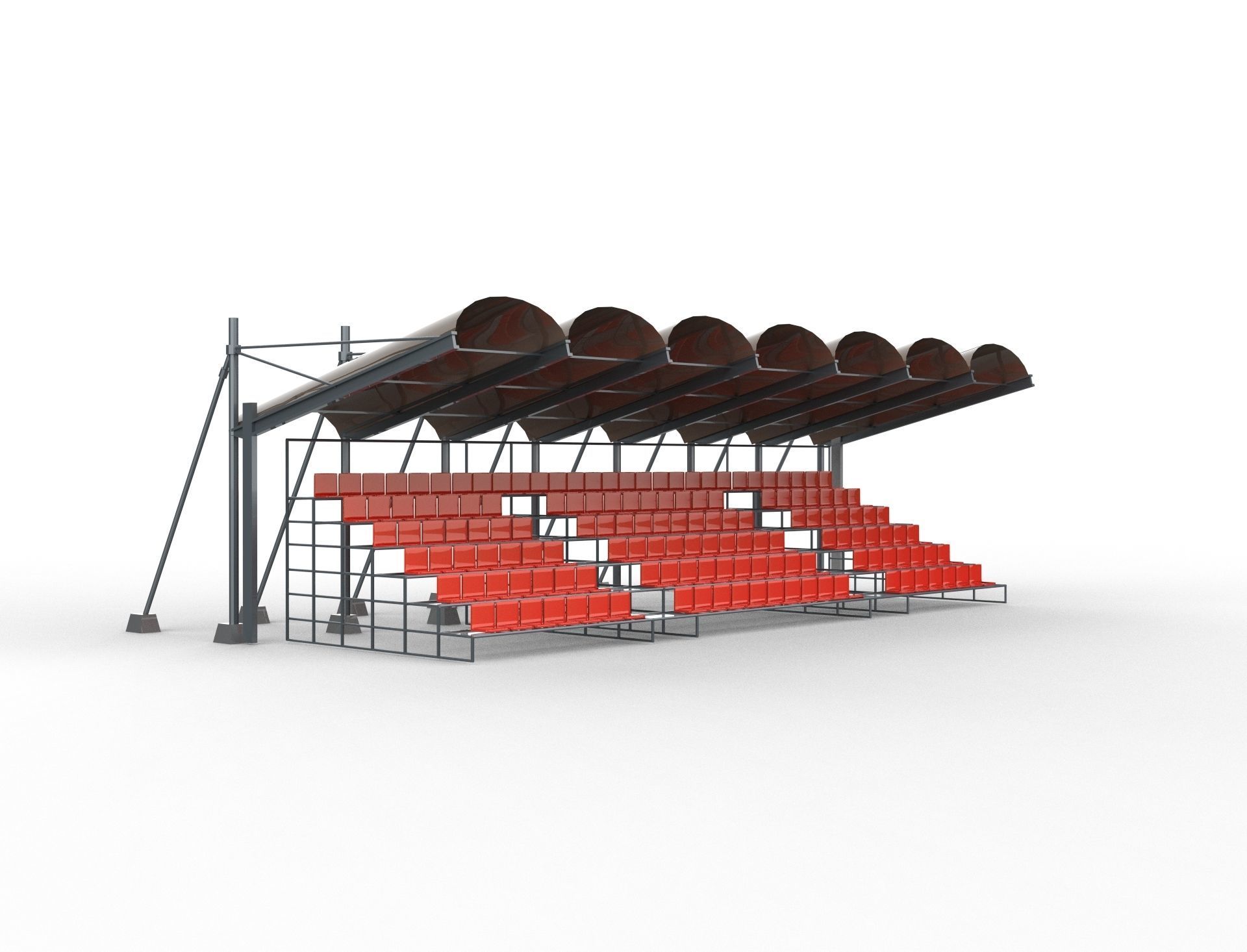 3D model stadium seating tribune VR / AR / low-poly | CGTrader
