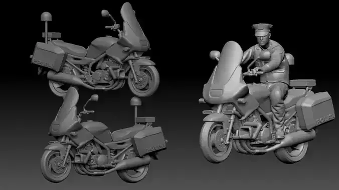 yamaha xj650 and biker