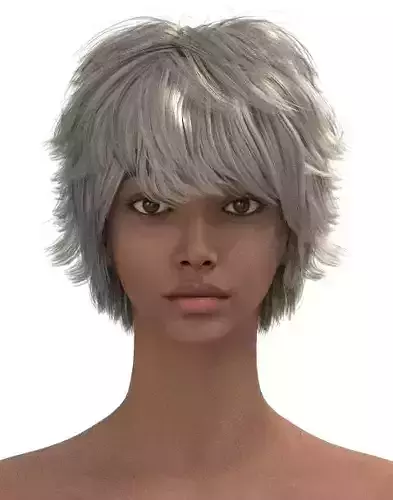 Short hair 046-FV2 for FV2 3D model from Clo3D Software