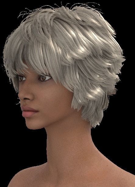 Short hair 046-FV2 for FV2 3D model from Clo3D Software 3D model_6