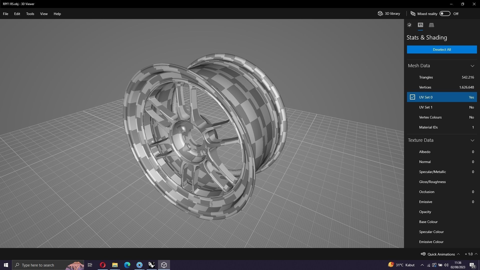 ENKEI RPF1  Low-poly 3D model_7