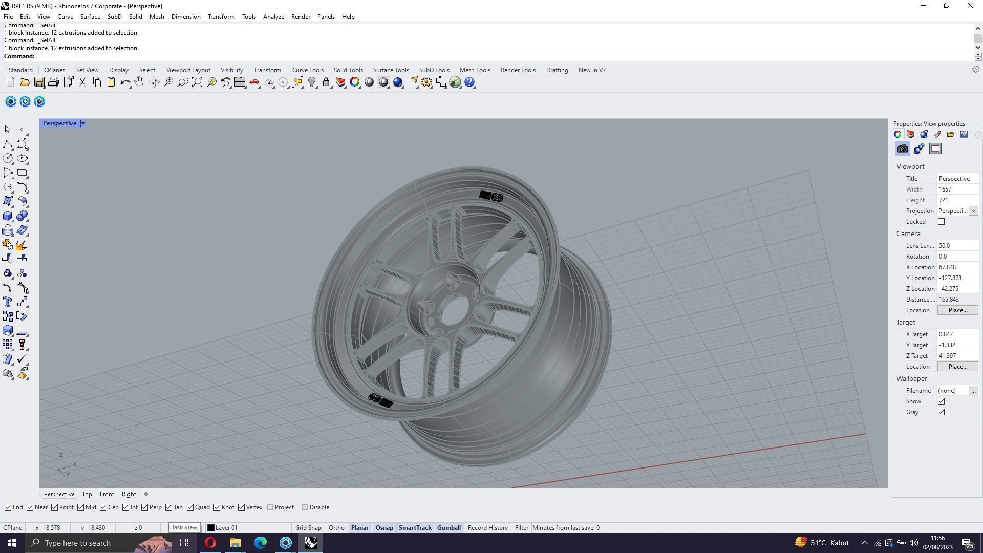 ENKEI RPF1  Low-poly 3D model_9