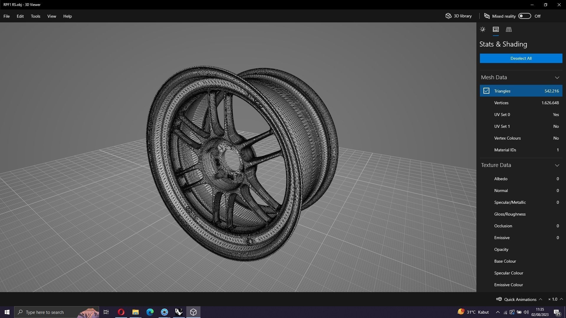 ENKEI RPF1  Low-poly 3D model_6