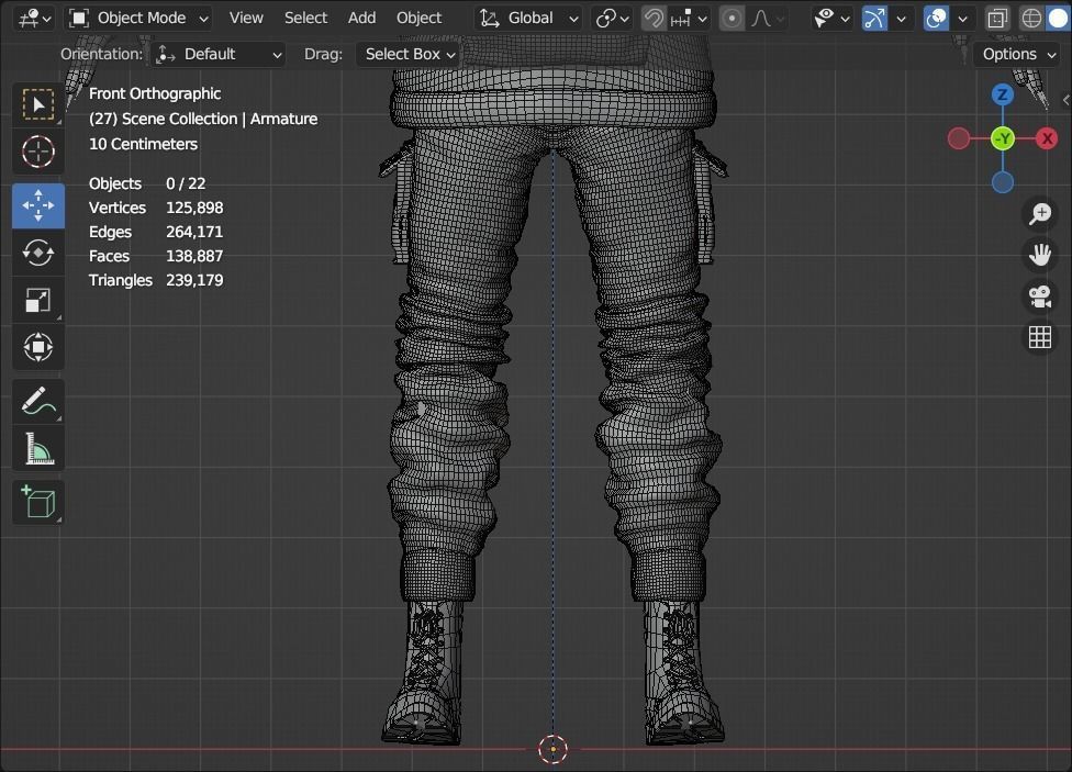 Scifi Character - Cyberpunk Underlord Low-poly 3D model_5