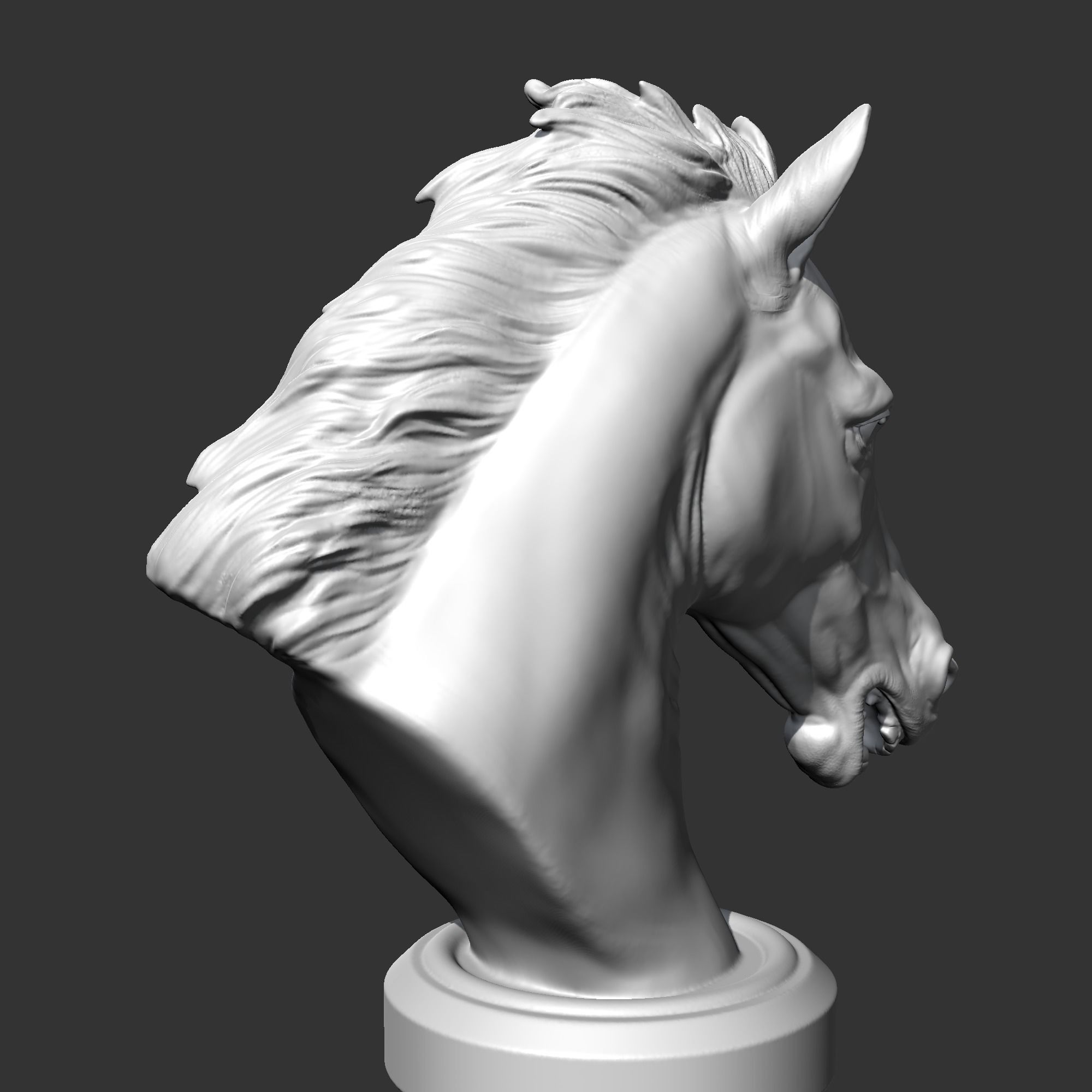 Horse Head AM22 3D print model 3D print model_8