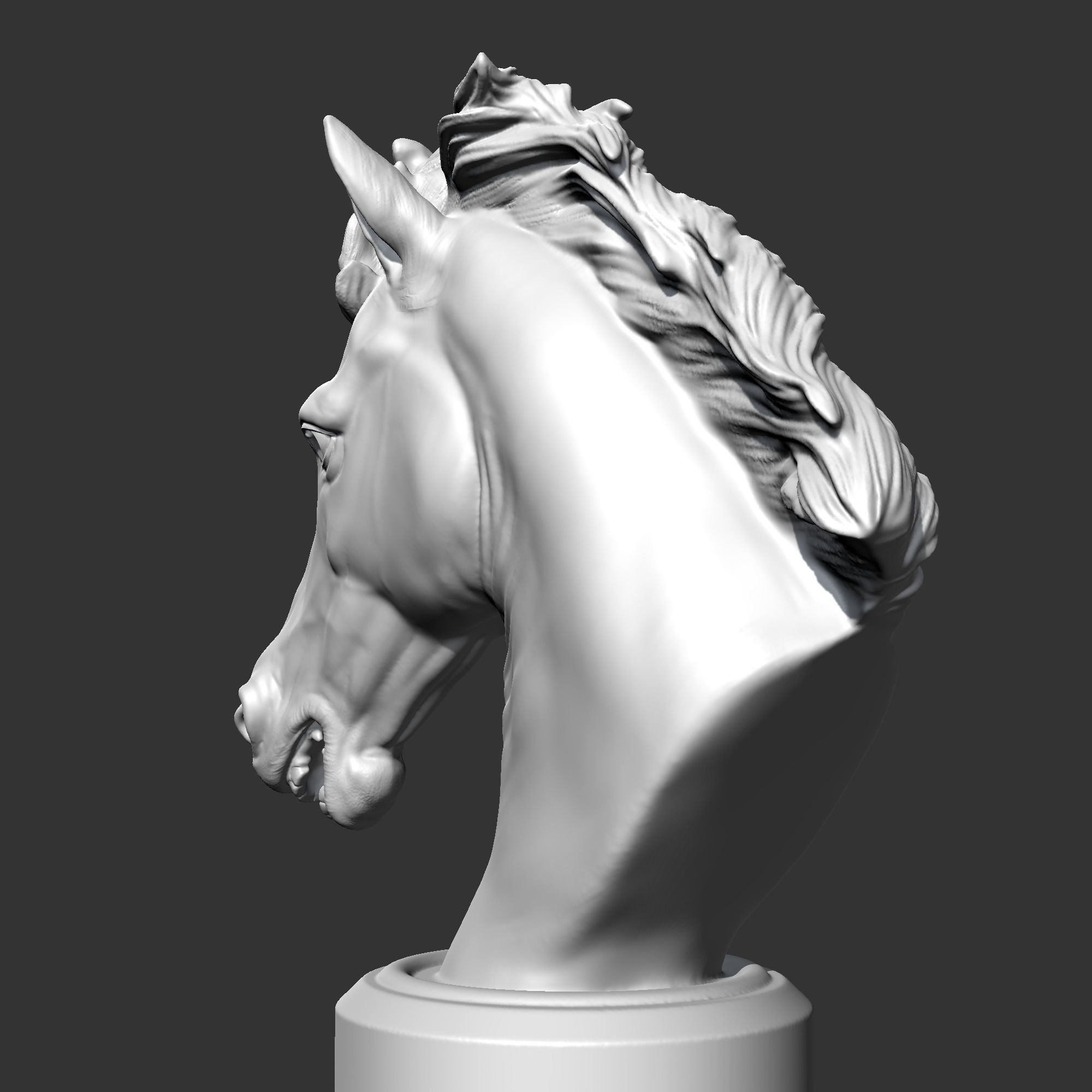 Horse Head AM22 3D print model 3D print model_7