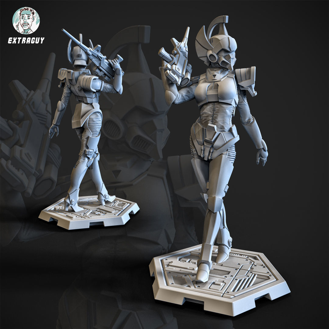 Swan Helmet Pilot Girl 3D Printable 100mm 3D print model_3