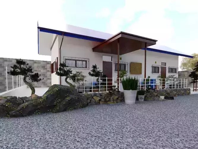 Kishiwada Prefektur Osaka japanese house order by Estrange 3D print model