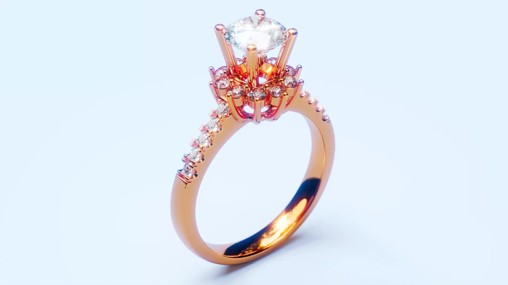 Engagement Ring 49 3D print model