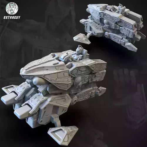 Tank Mode Mech 3D Printable 75mm