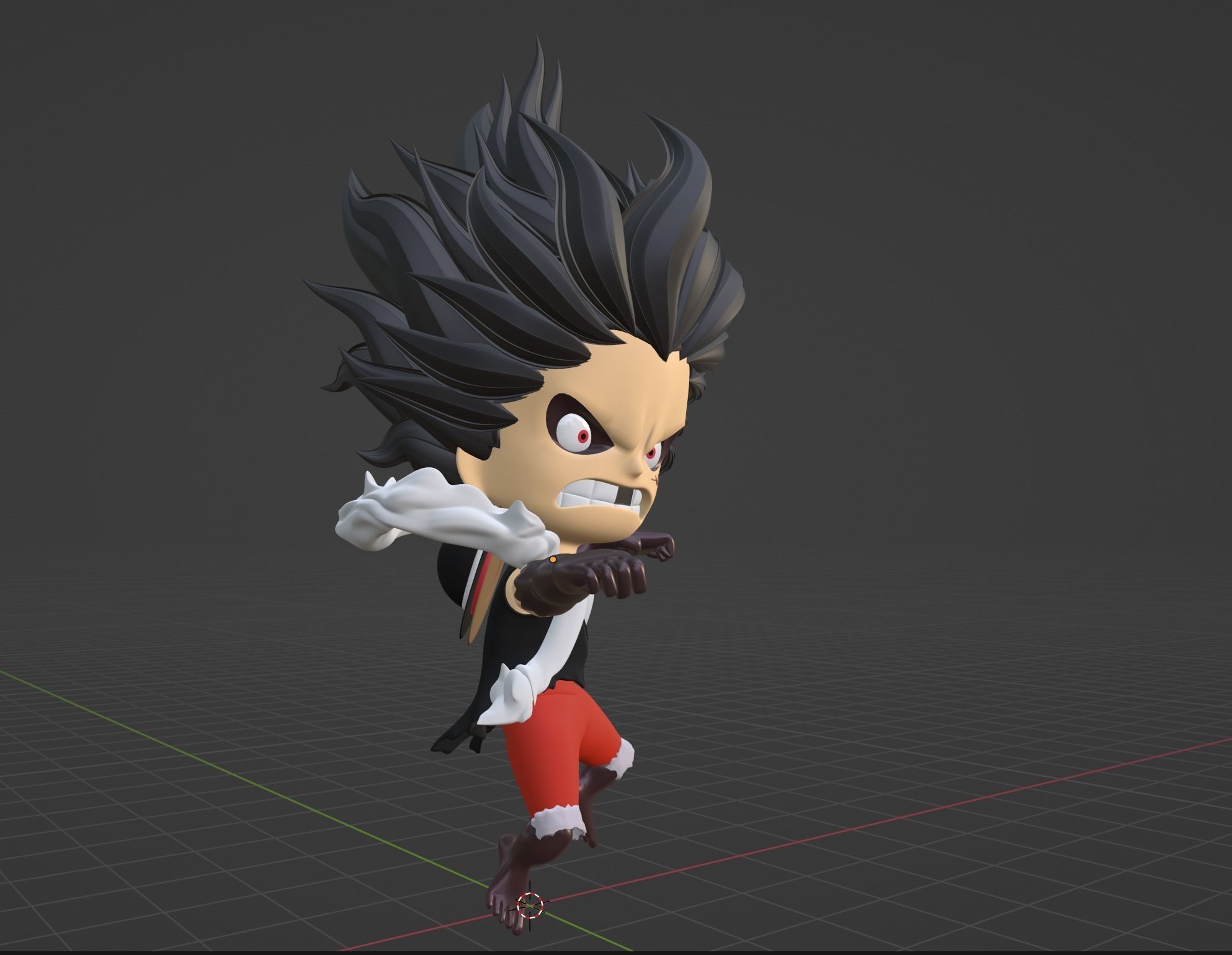 Luffy Gear4 Snakeman SD - One Piece 3D model_7