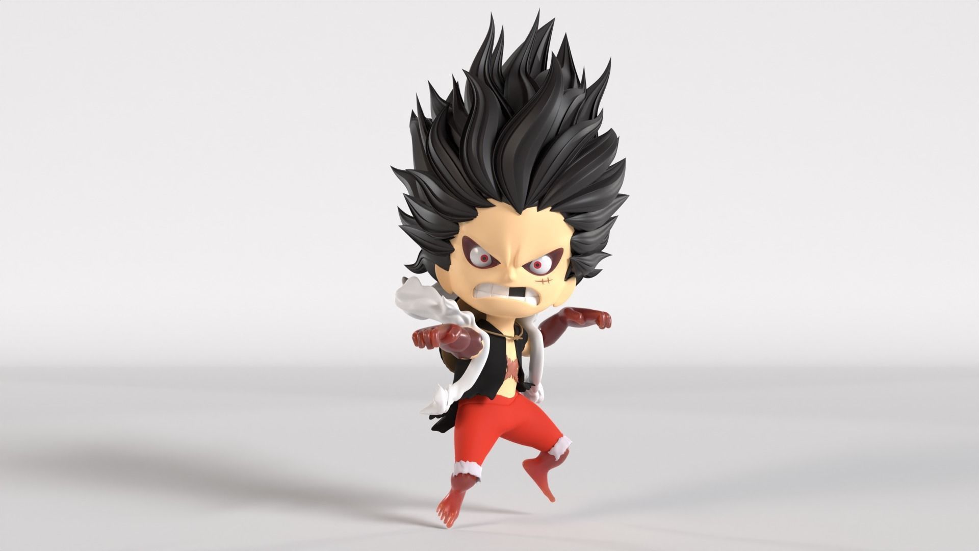 Luffy Gear4 Snakeman SD - One Piece 3D model_2
