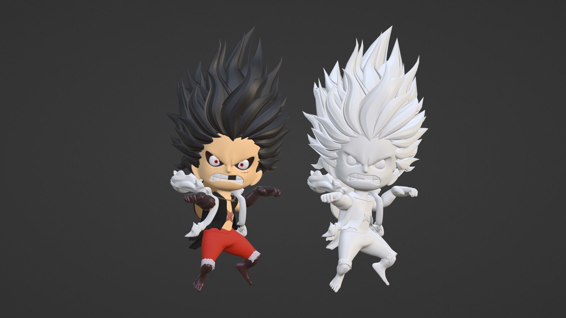 Luffy Gear4 Snakeman SD - One Piece 3D model_16