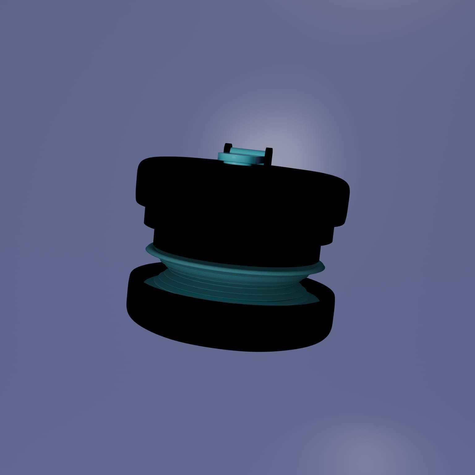 3D Model of a Spring-Loaded Mechanism 3D model_3