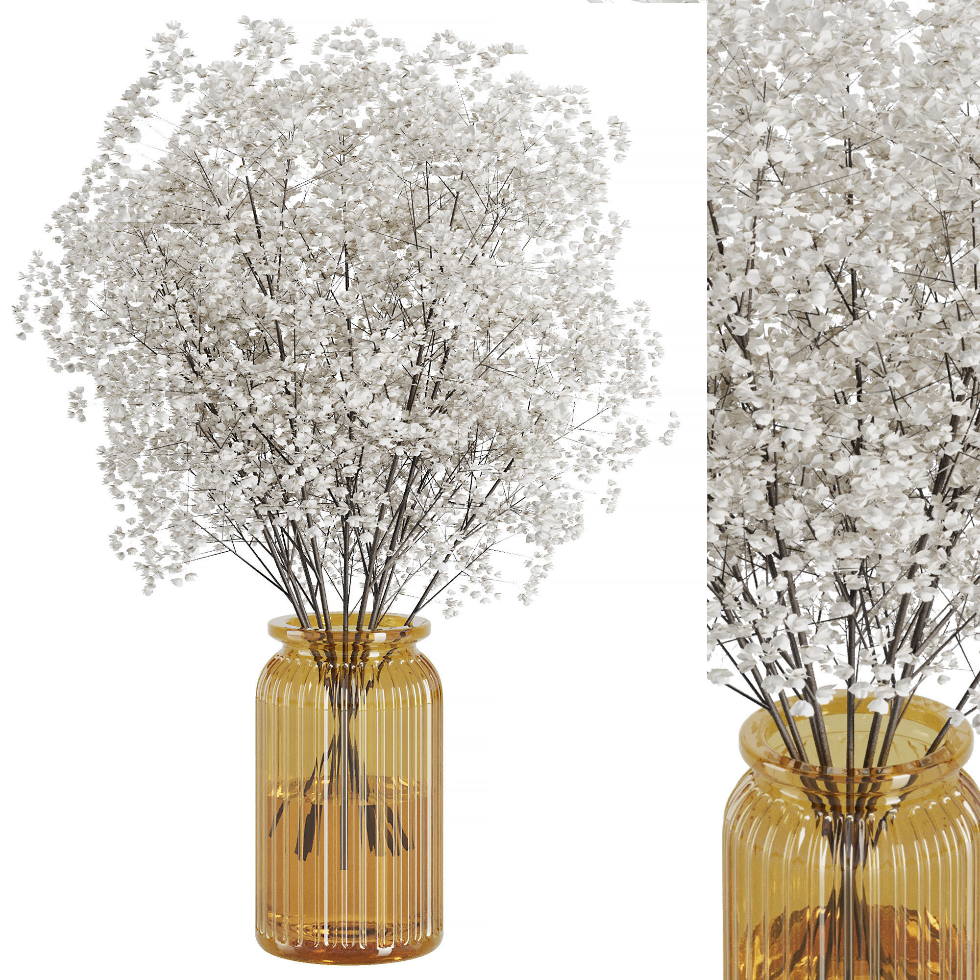 Babys Breath Bouquet2 3D model_1
