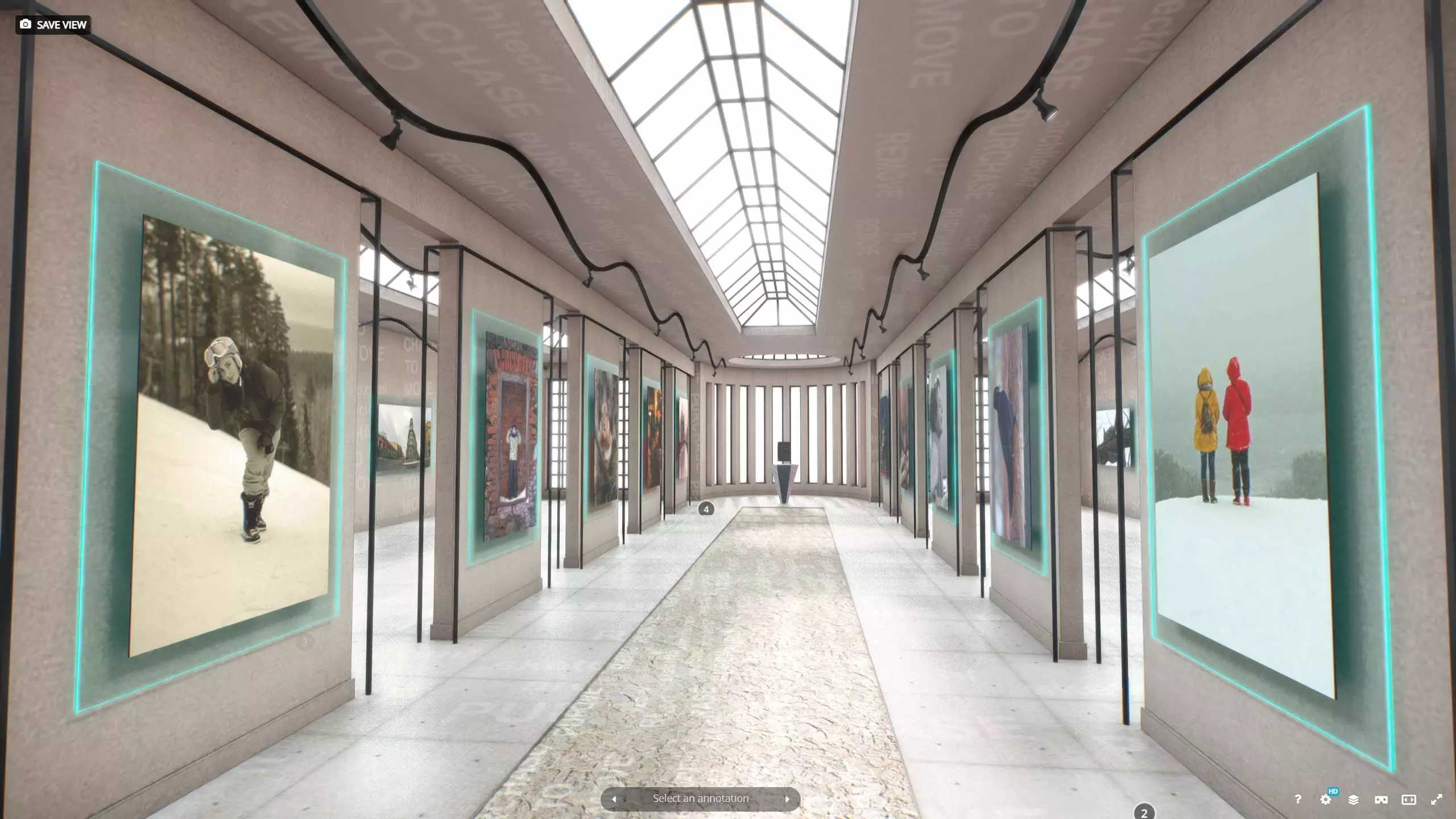 My First VR Art Gallery - Remastered Low-poly 3D model_0