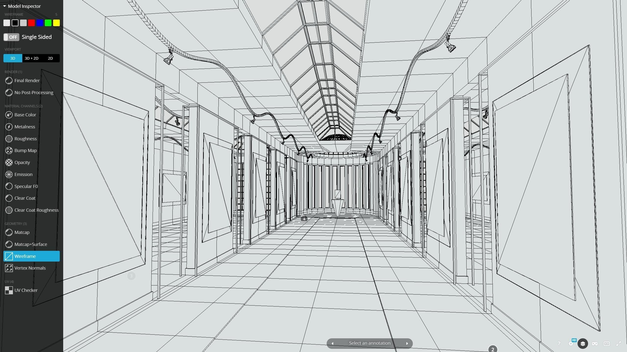 My First VR Art Gallery - Remastered Low-poly 3D model_2