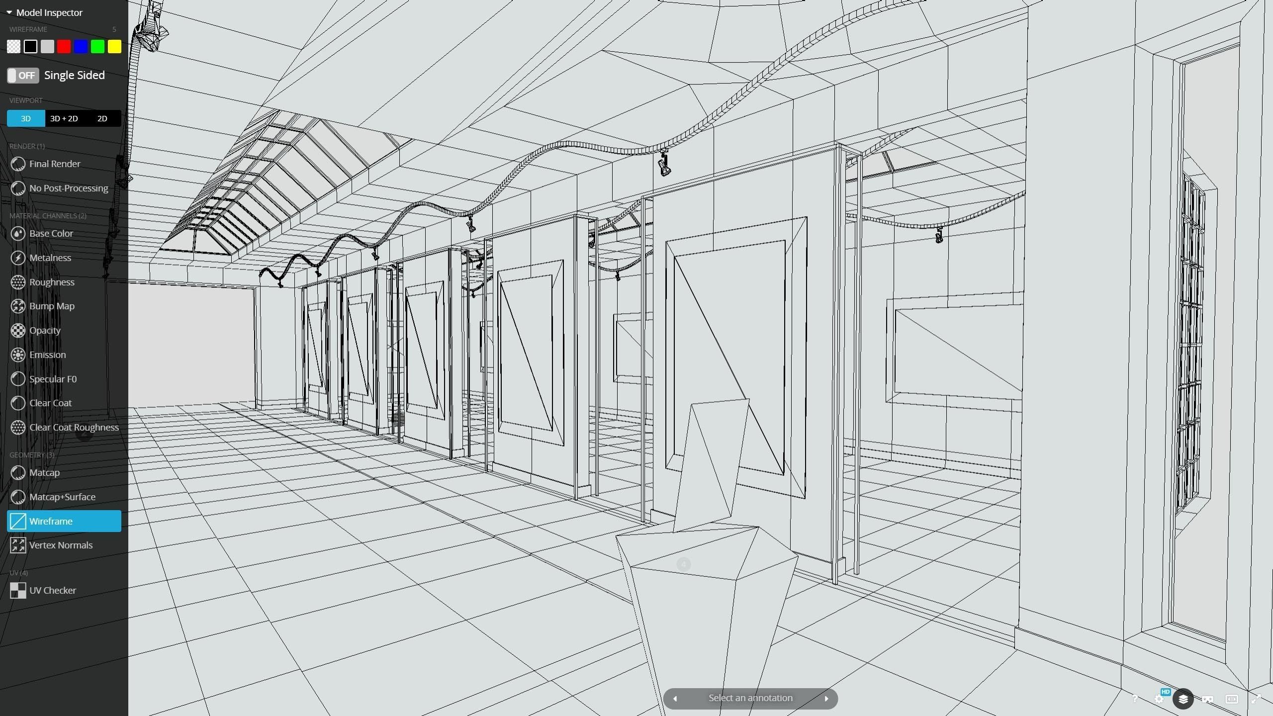 My First VR Art Gallery - Remastered Low-poly 3D model_4