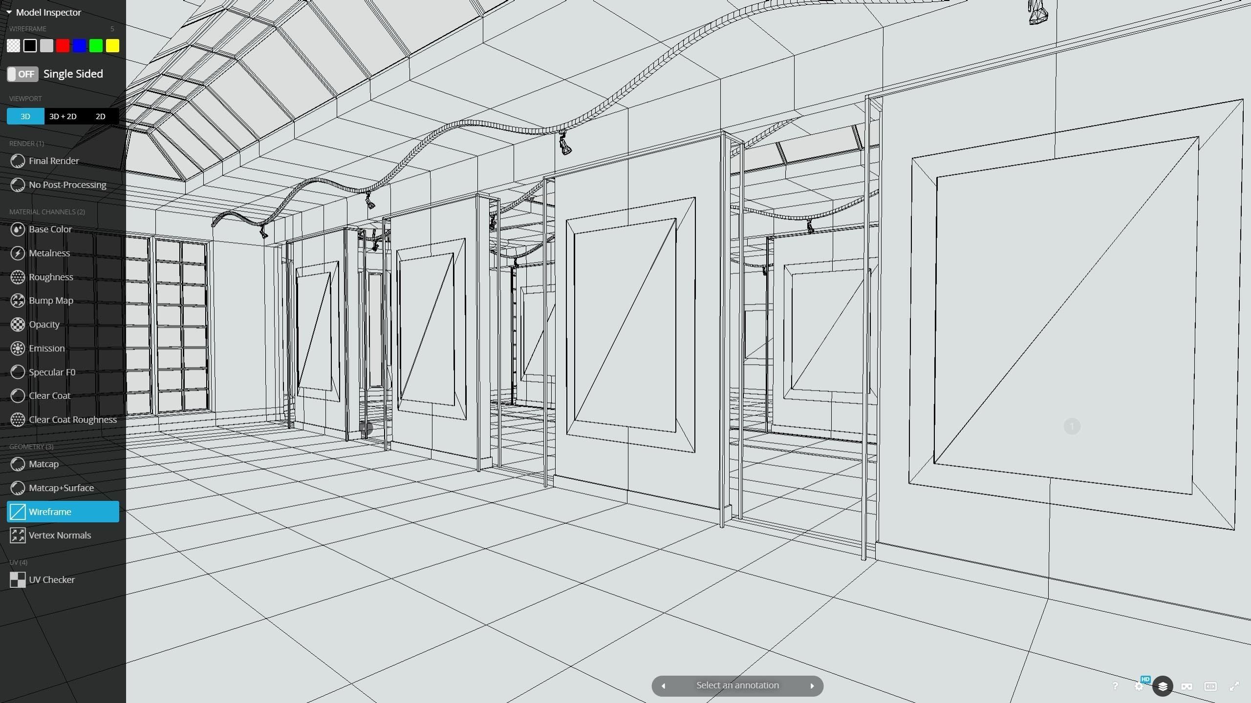 My First VR Art Gallery - Remastered Low-poly 3D model_8