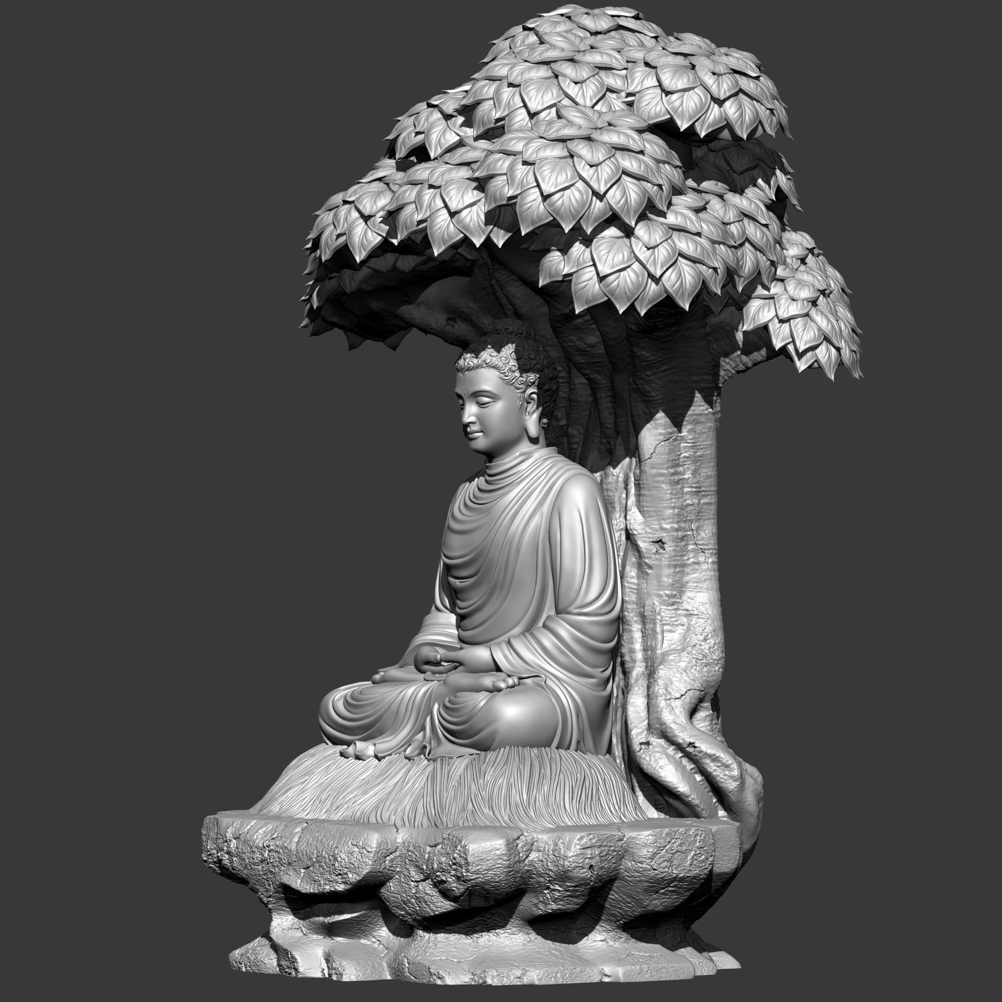 buddha 3D print model_1