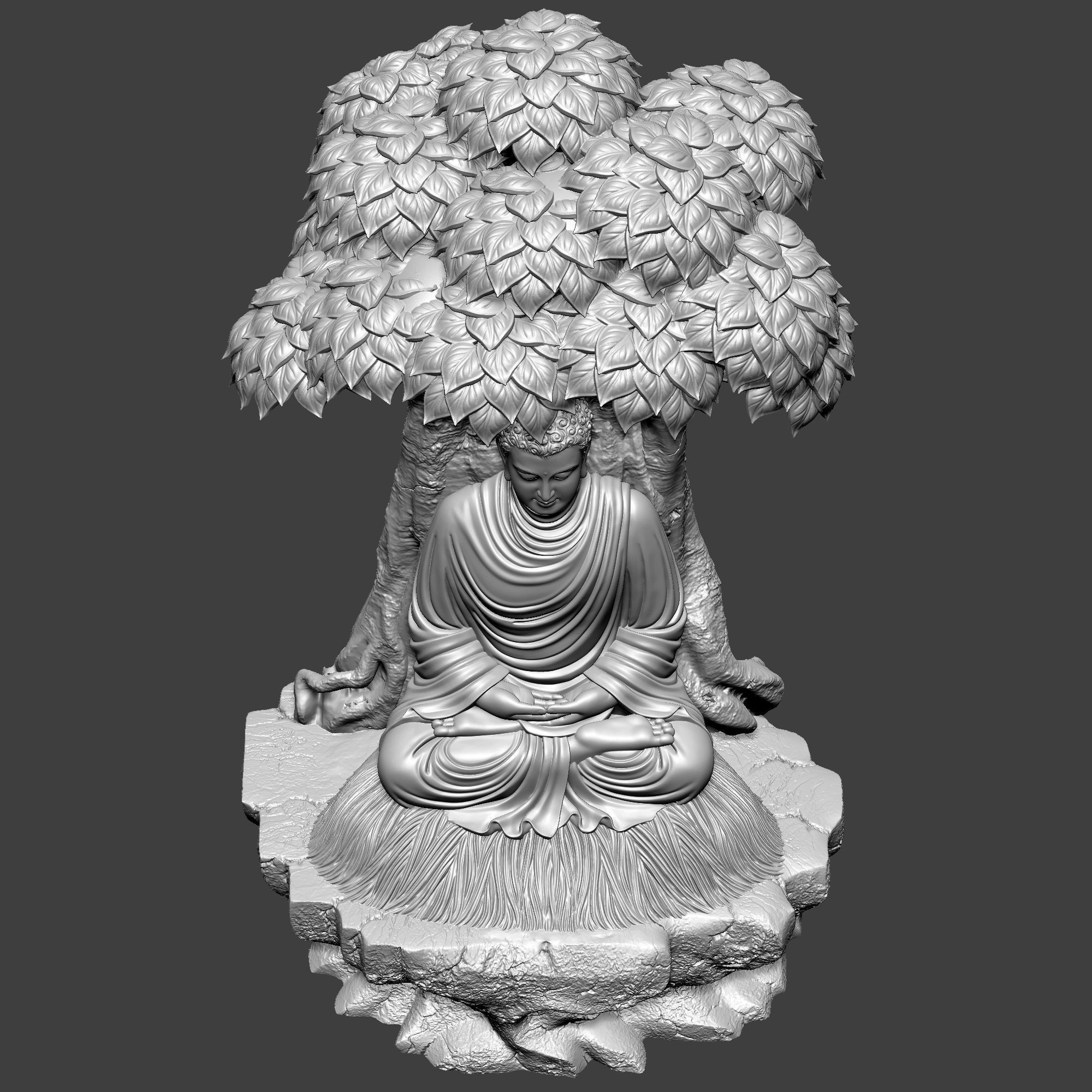 buddha 3D print model_5