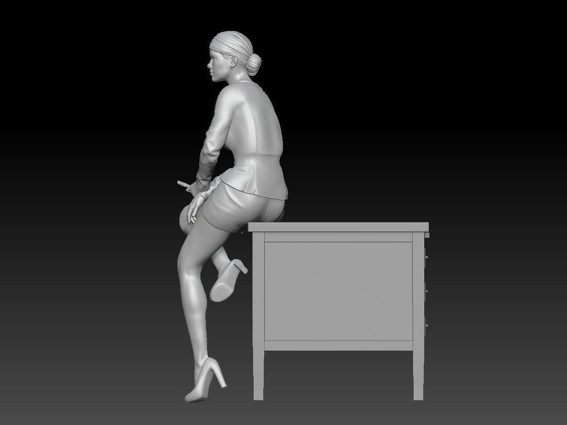 TEACHER GIRL 3 3D print model_2