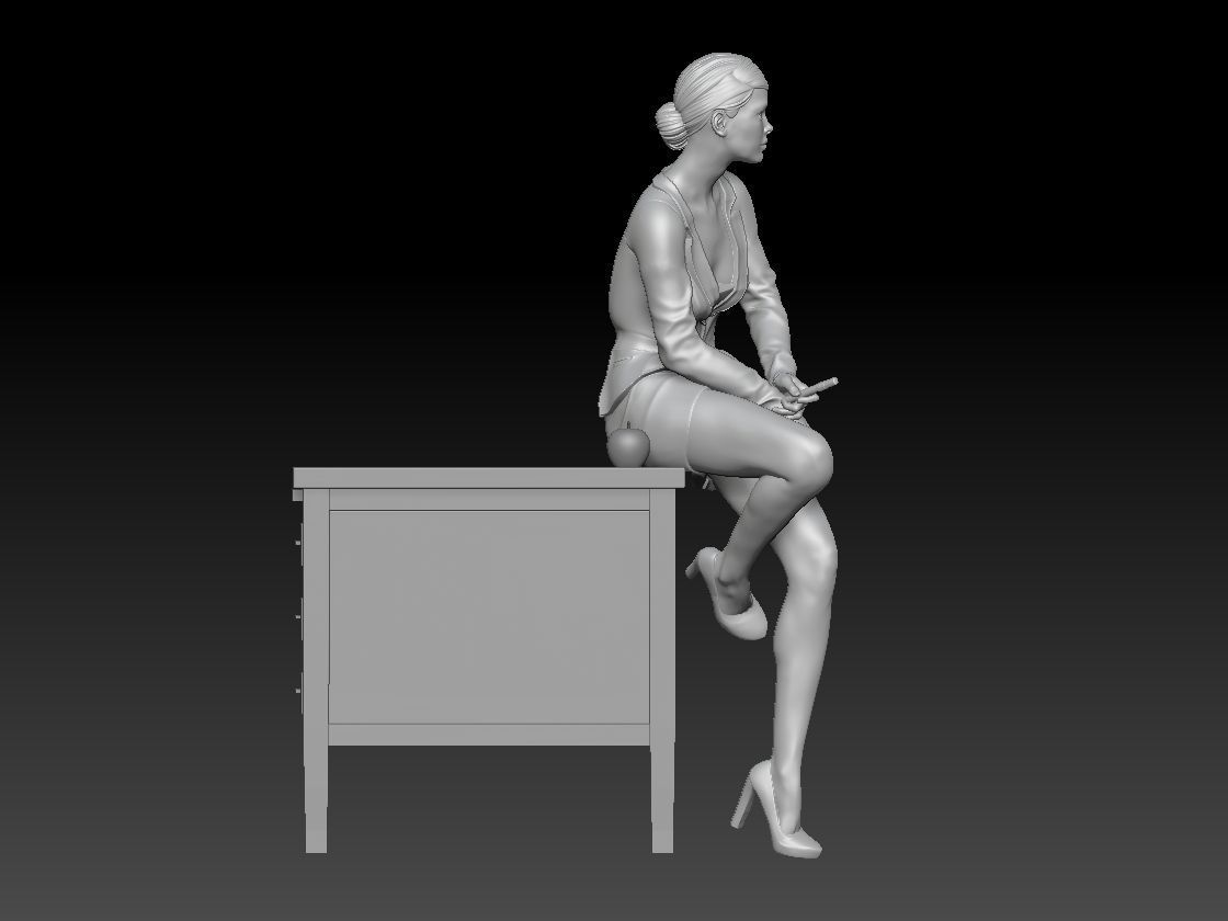 TEACHER GIRL 3 3D print model_6