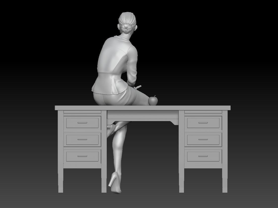 TEACHER GIRL 3 3D print model_4