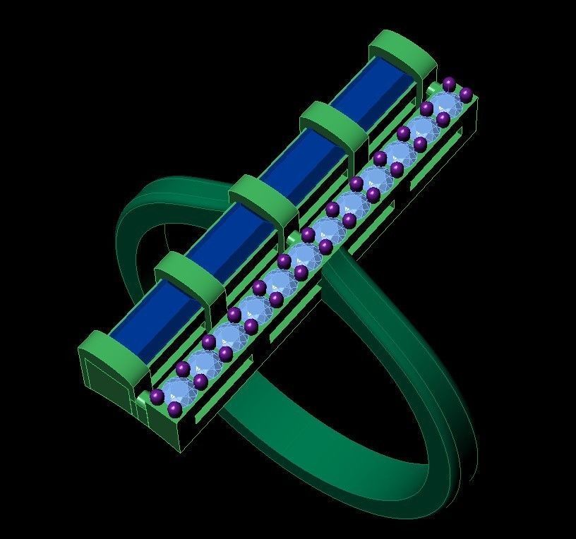 YUZUK BAGET TASLI 3D model_1