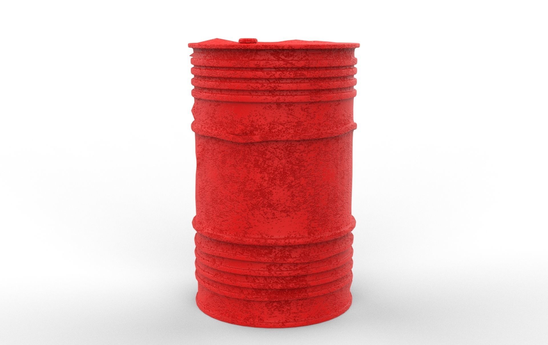 oil dram Low-poly 3D model_5