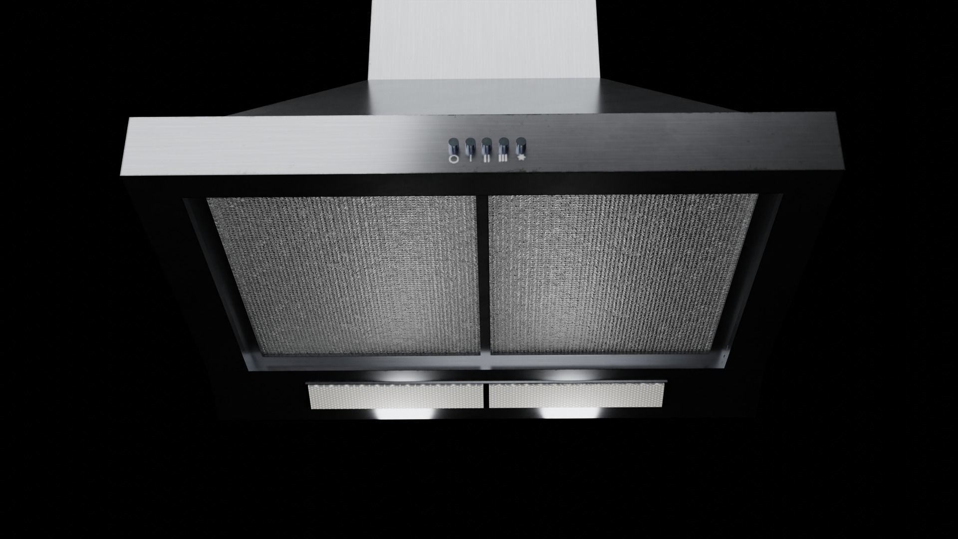 White goods Set  Low-poly 3D model_4