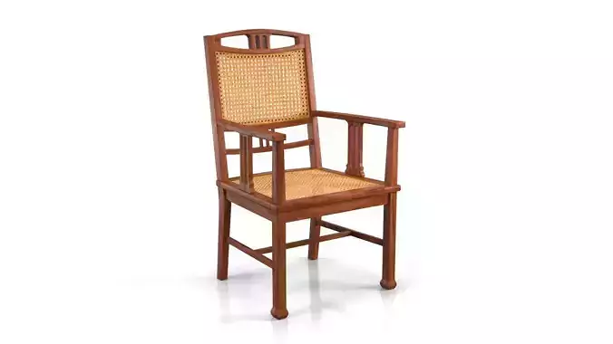 Dutch Colonial Javanese Teak Armchair