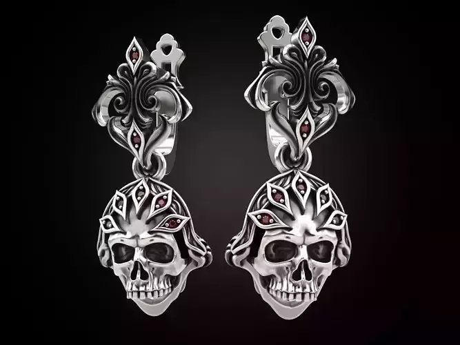 Elegant Skull Earrings
