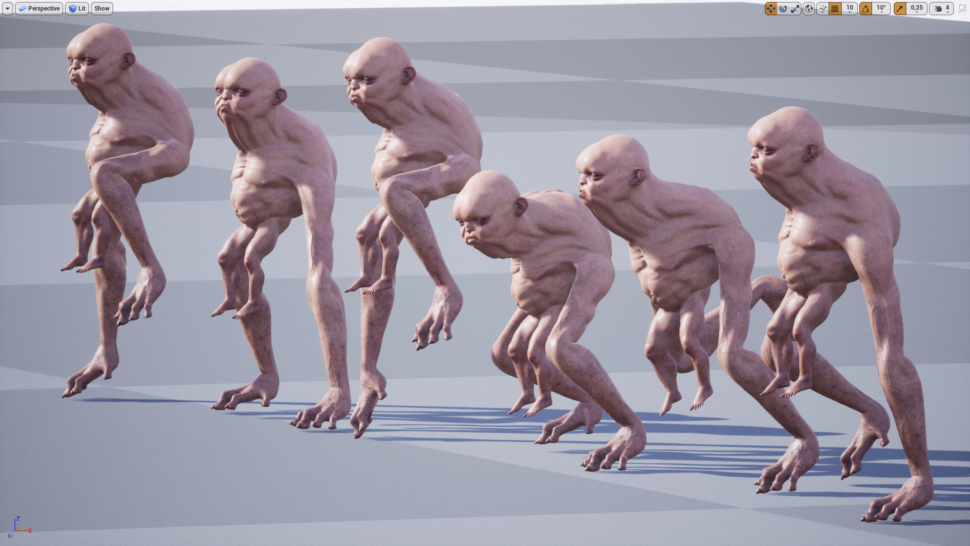 Homunculus Low-poly 3D model_12