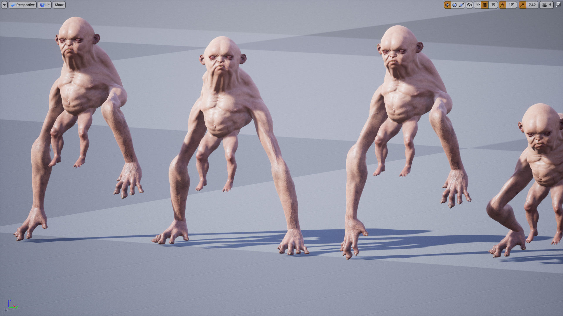 Homunculus Low-poly 3D model_14