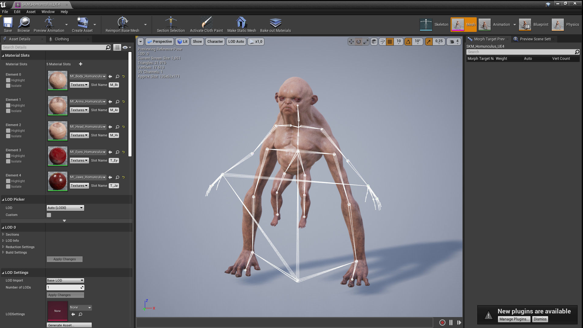 Homunculus Low-poly 3D model_19