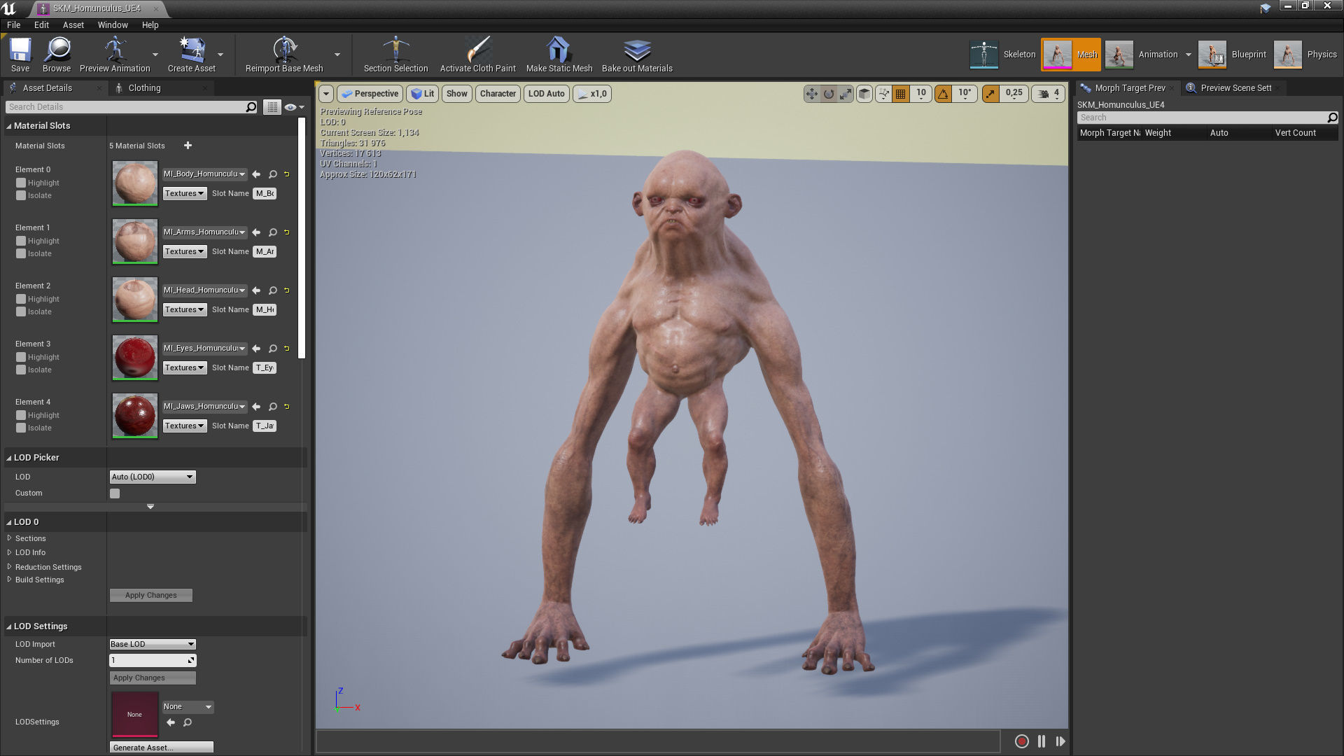 Homunculus Low-poly 3D model_18