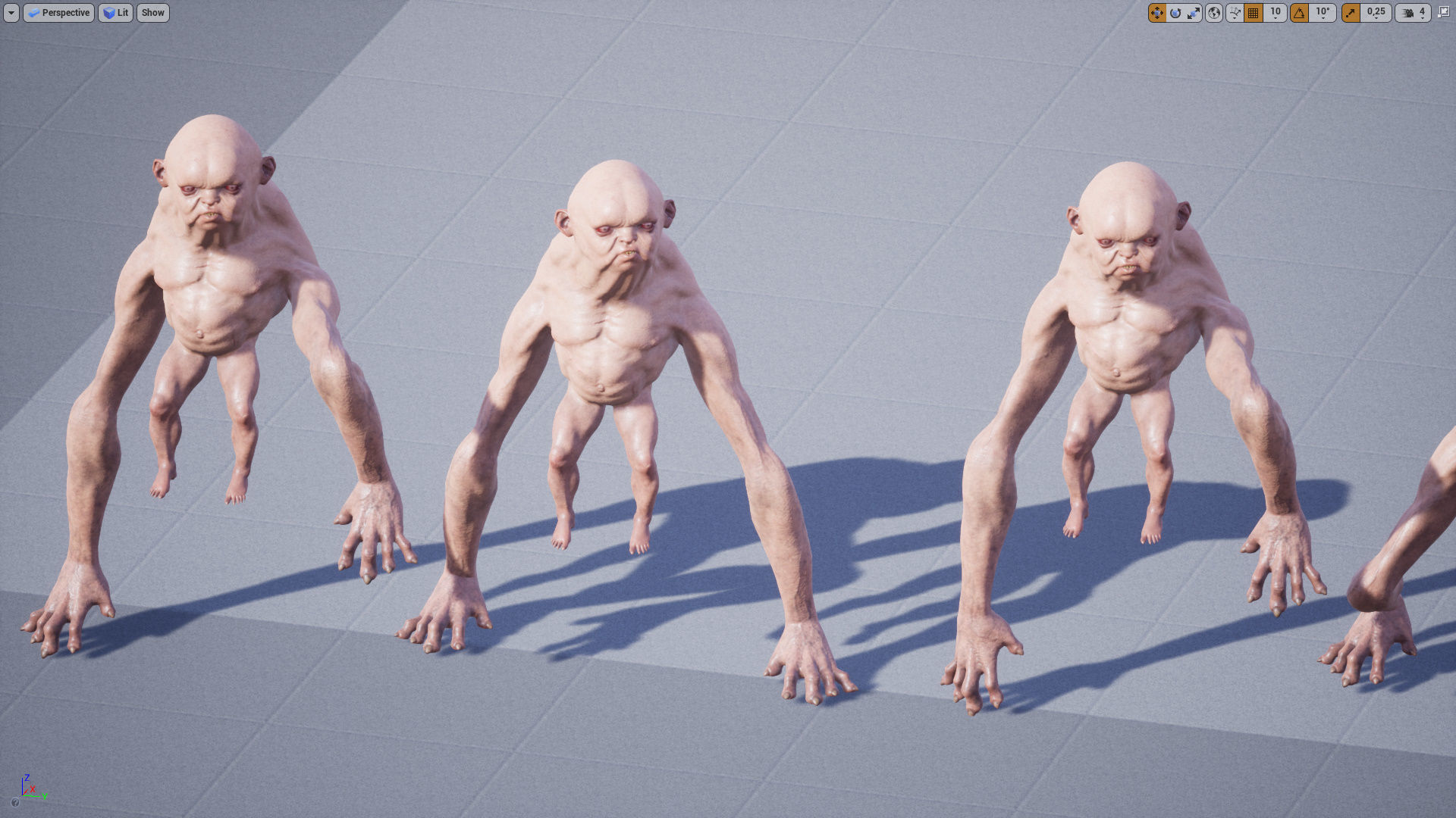 Homunculus Low-poly 3D model_13