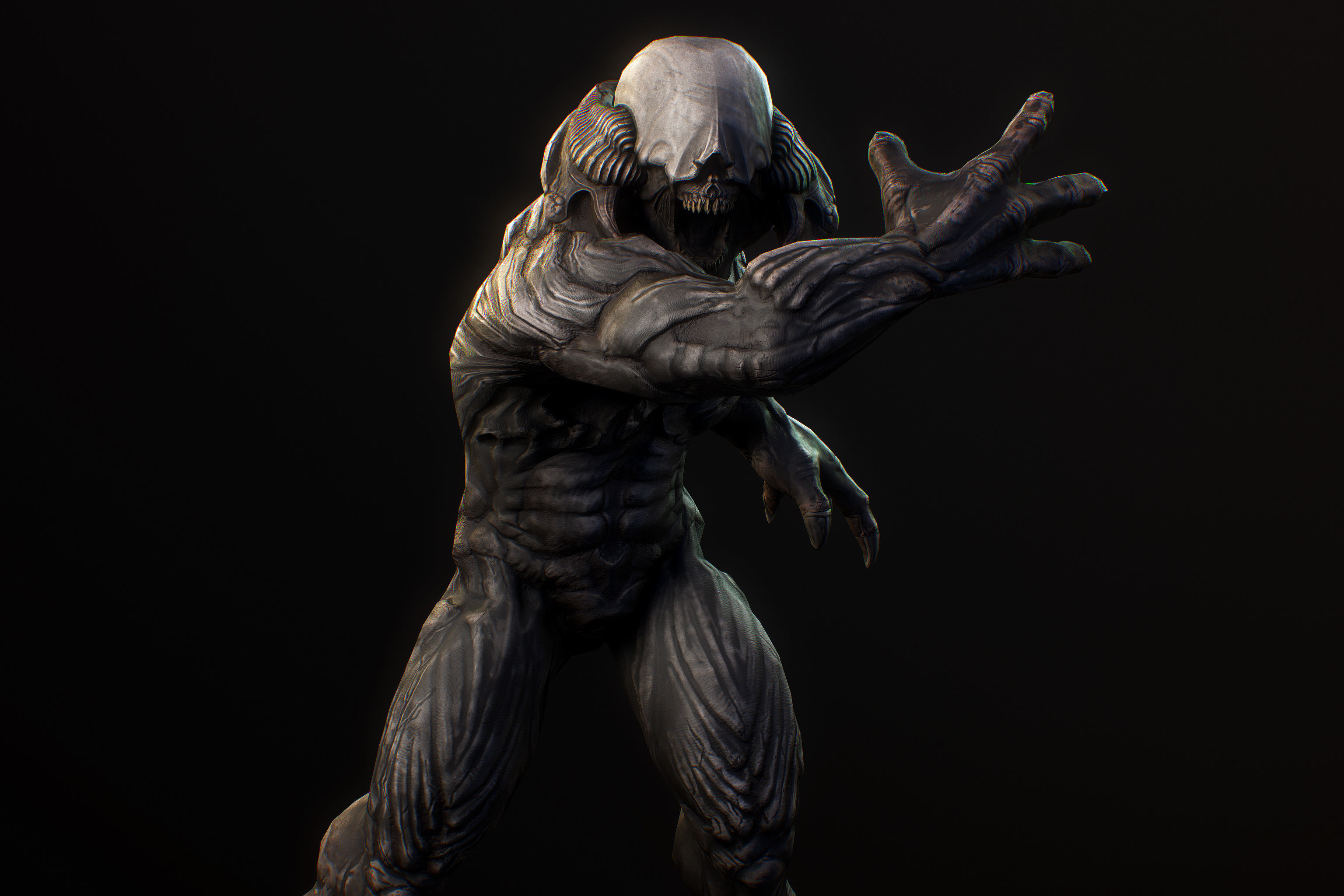 Horror Demon Creature v1 with 66 animations Low-poly 3D model_18