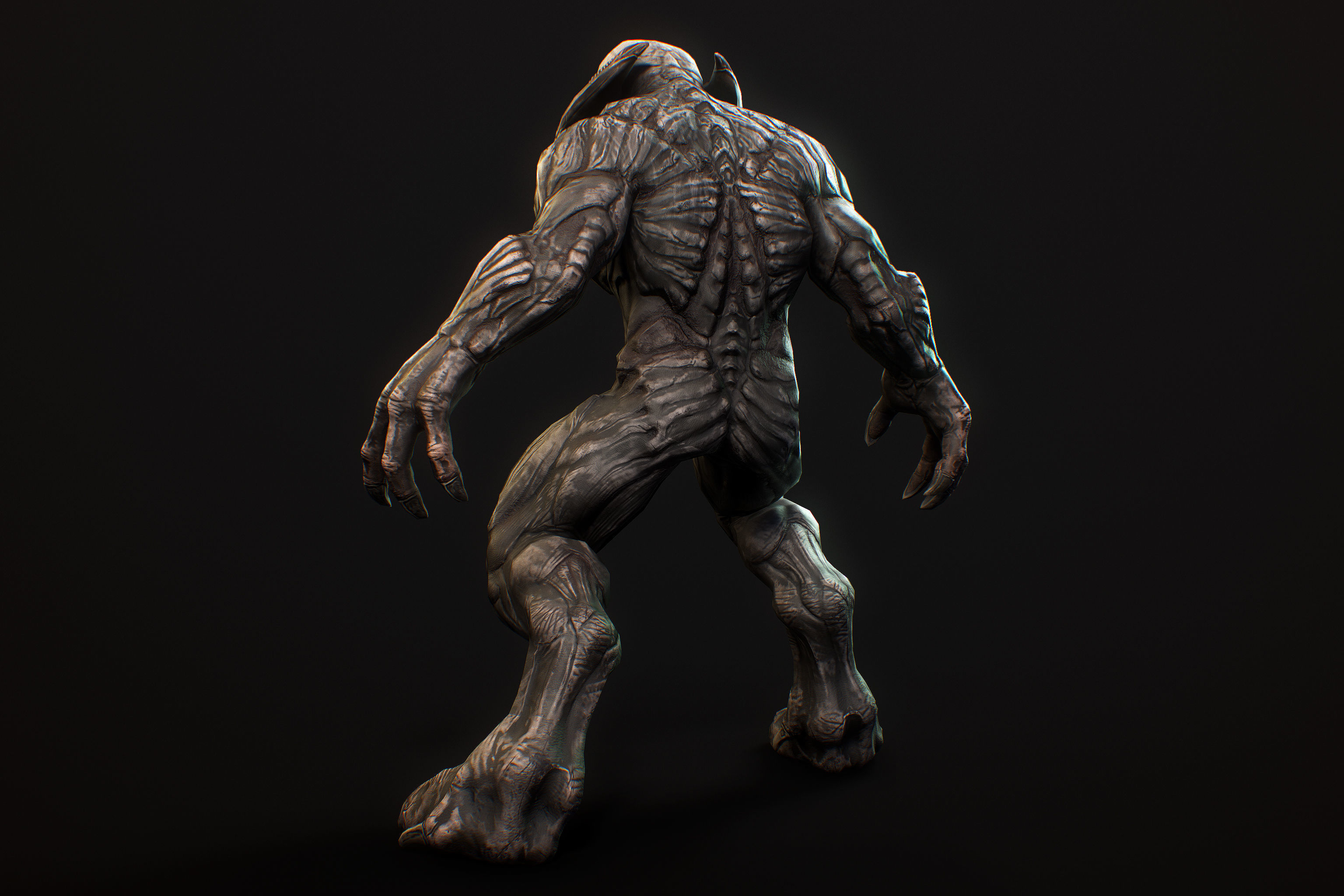 Horror Demon Creature v1 with 66 animations Low-poly 3D model_13