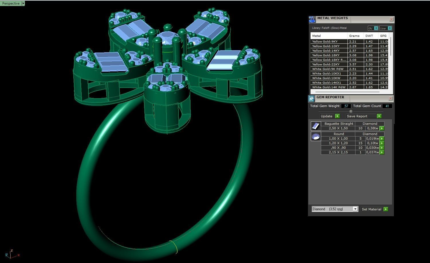 Flower Ring 3D print model_2