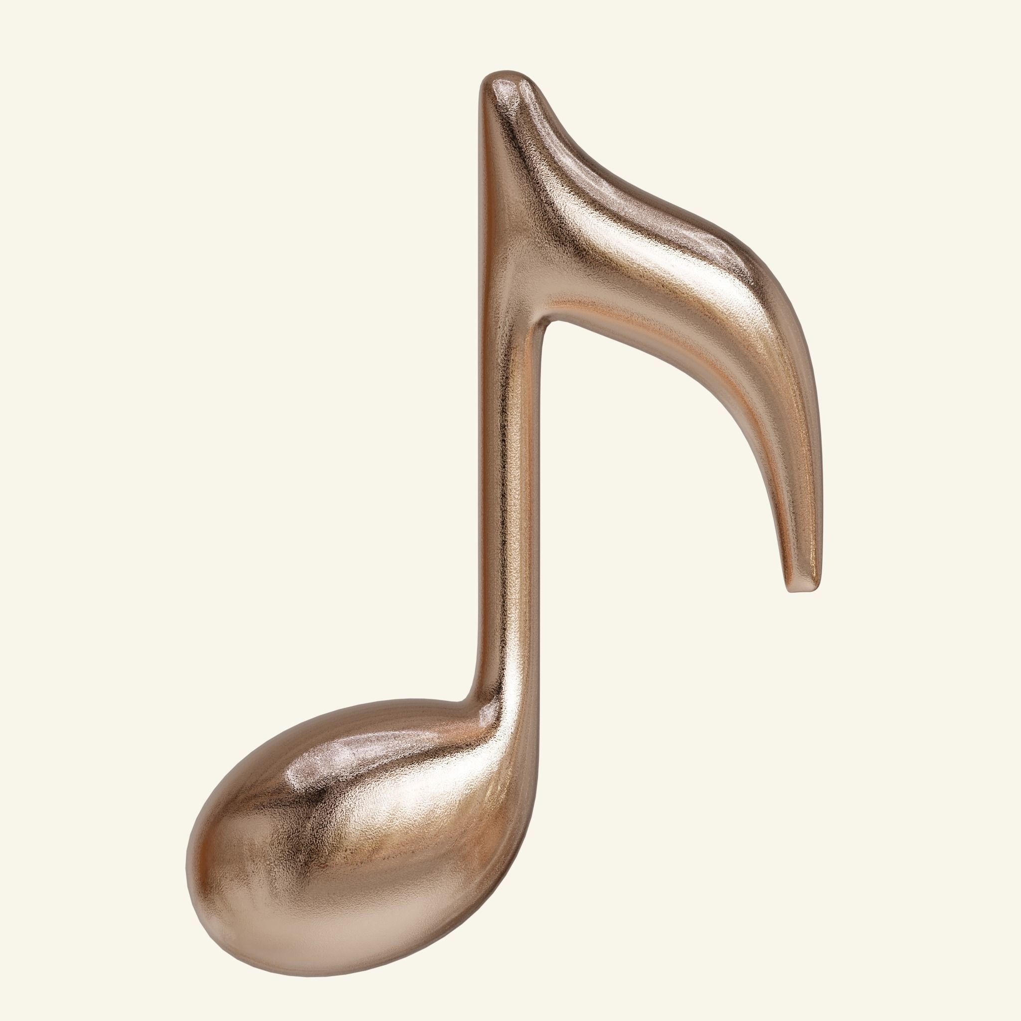 Music Notes Low-Poly Low-poly 3D model_2