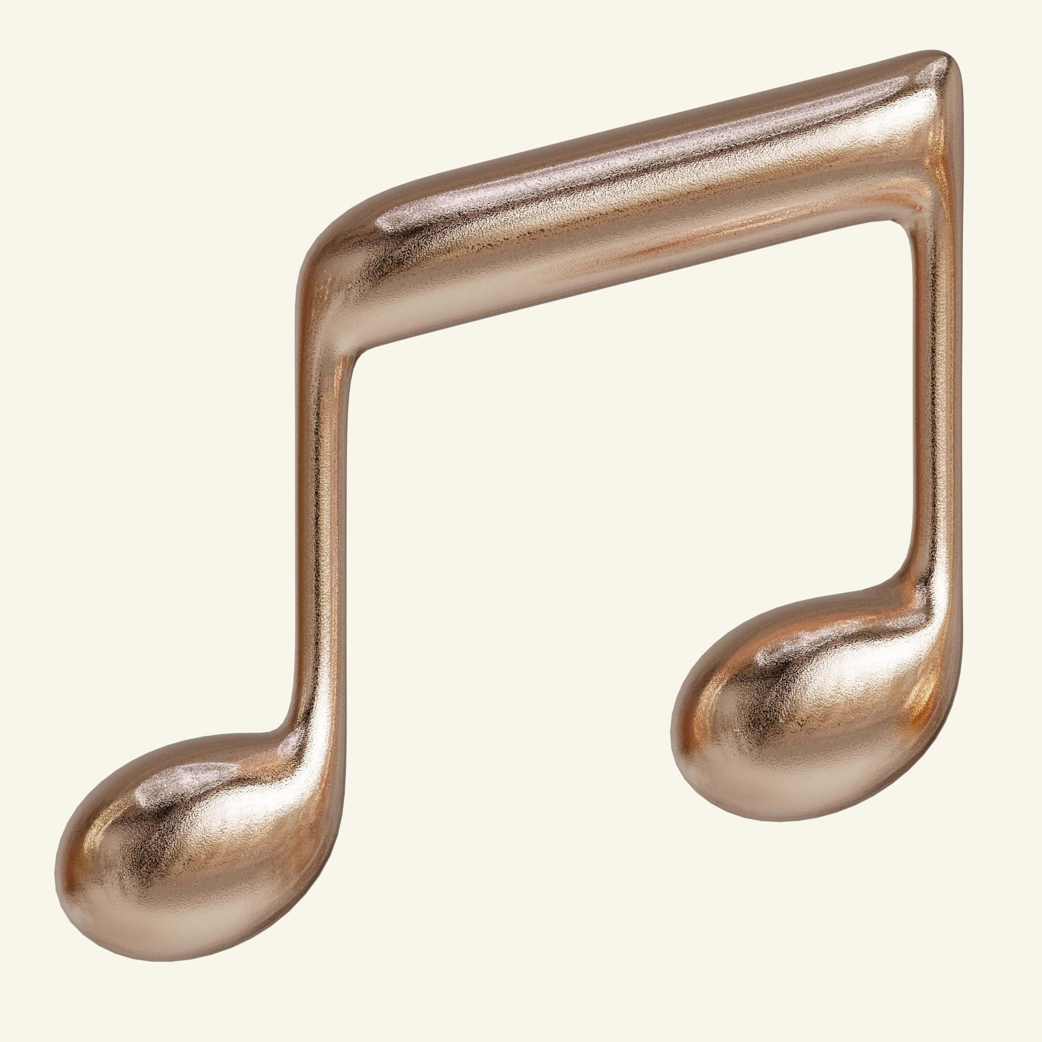 Music Notes Low-Poly Low-poly 3D model_4