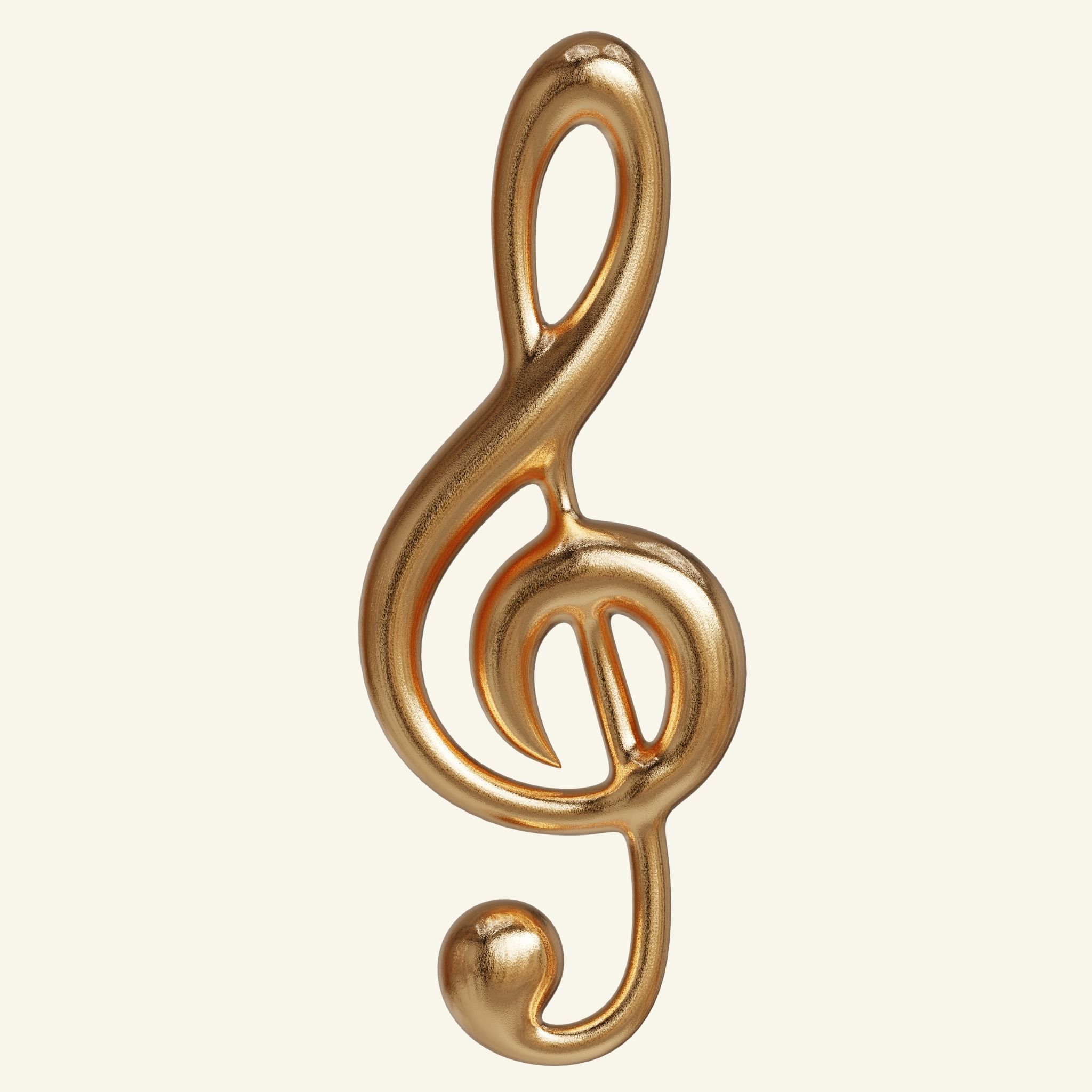 Music Notes Low-Poly Low-poly 3D model_5
